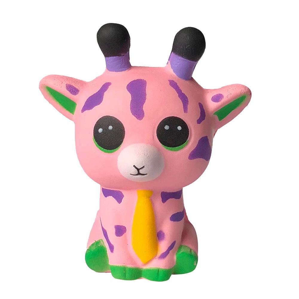 Cute Sika Deer Slow Rebound Stress Relief Squishy Toy Set PU Anti Stress Fidget Toy