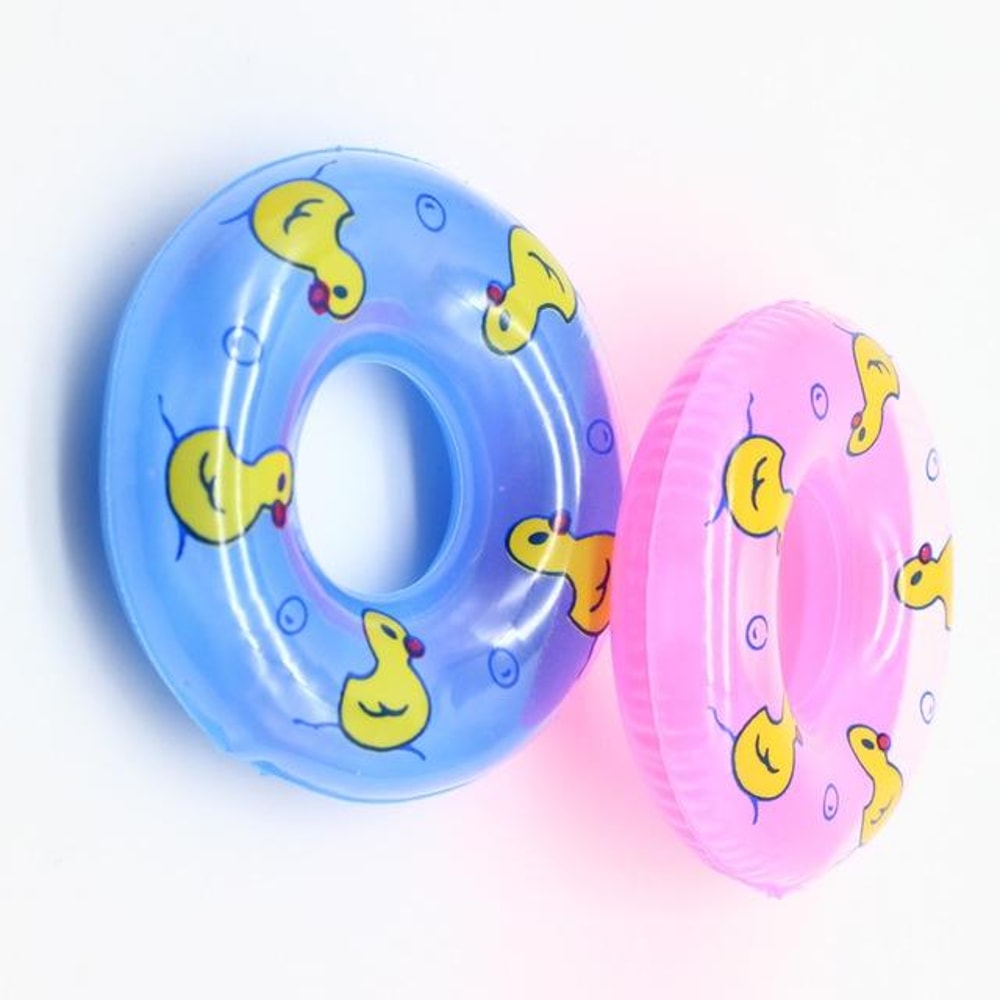 Dollhouse Mini Swimming Ring Decoration Set, Scale Dollhouse Accessories