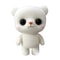 Cute PVC Bear Doll Flocking Animal Figurine Kids Gift Decorative Desk Ornament 0