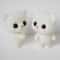 Cute PVC Bear Doll Flocking Animal Figurine Kids Gift Decorative Desk Ornament 2