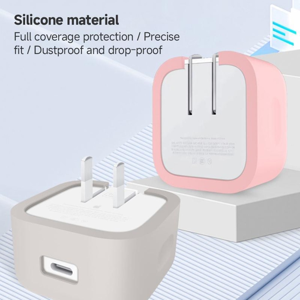 Apple Charger Case Silicone Cover Shockproof MacBook Power Adapter Protector
