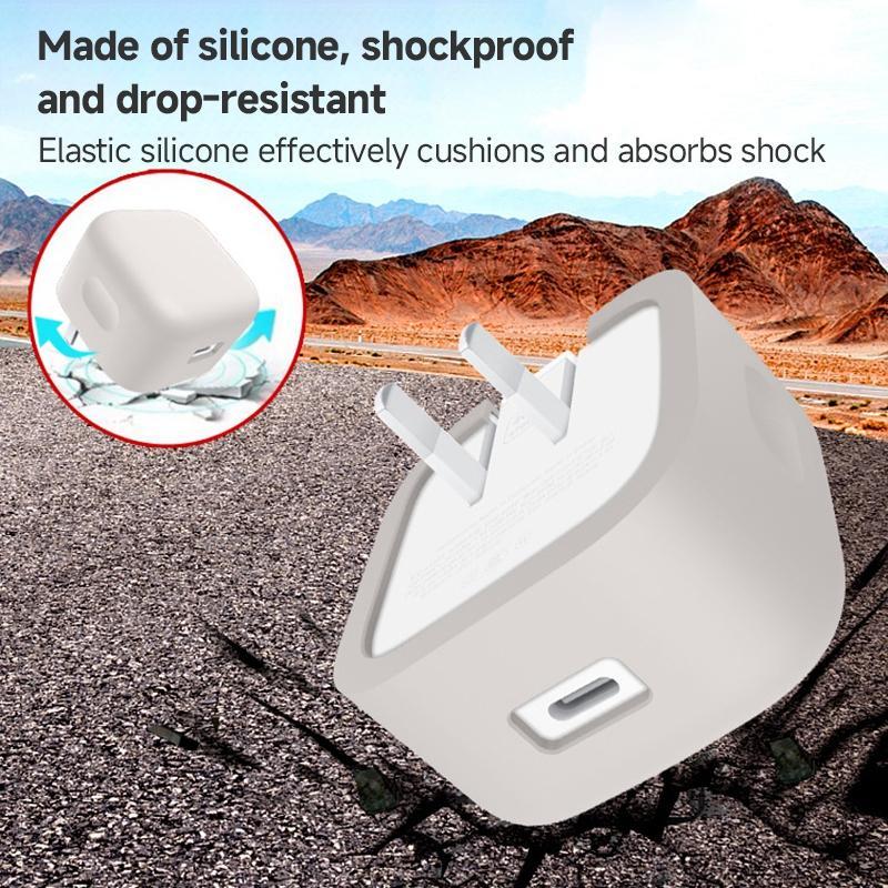 Apple Charger Case Silicone Cover Shockproof MacBook Power Adapter Protector