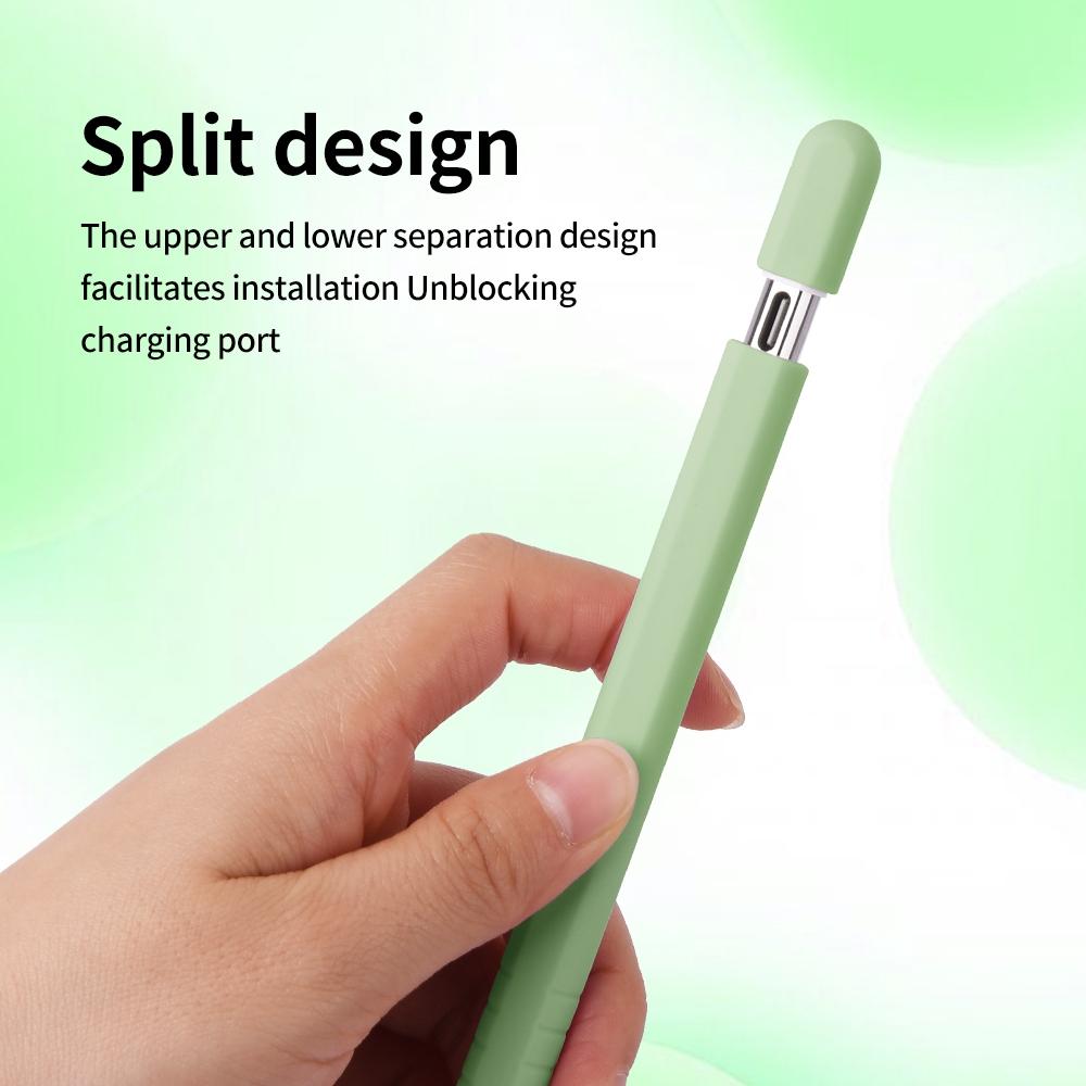 Silicone Apple Pencil USB-C Case with Anti-Slip Grip Protective Sleeve