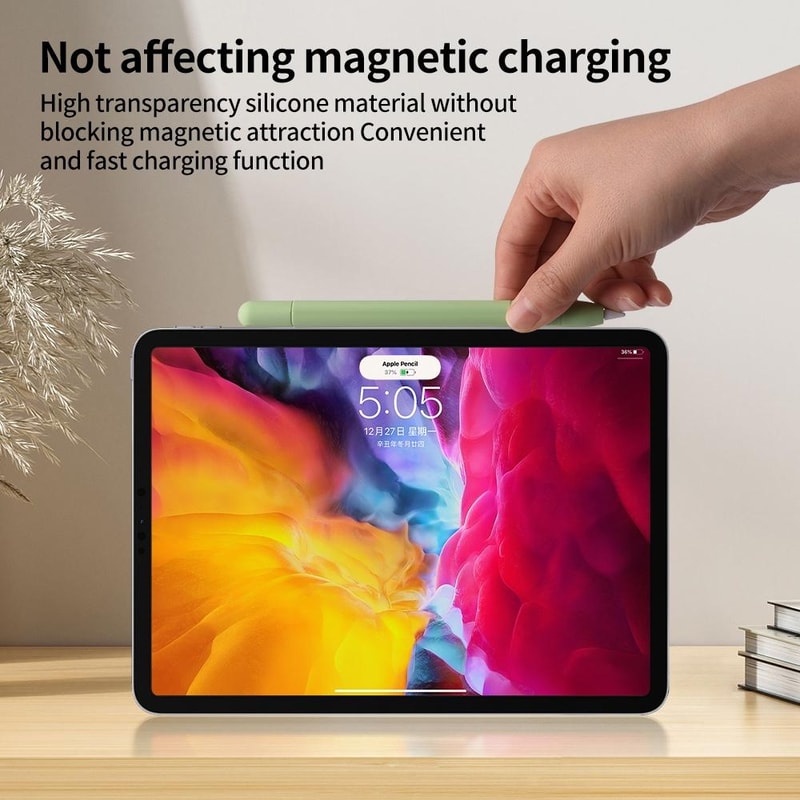 Silicone Apple Pencil USB-C Case with Anti-Slip Grip Protective Sleeve