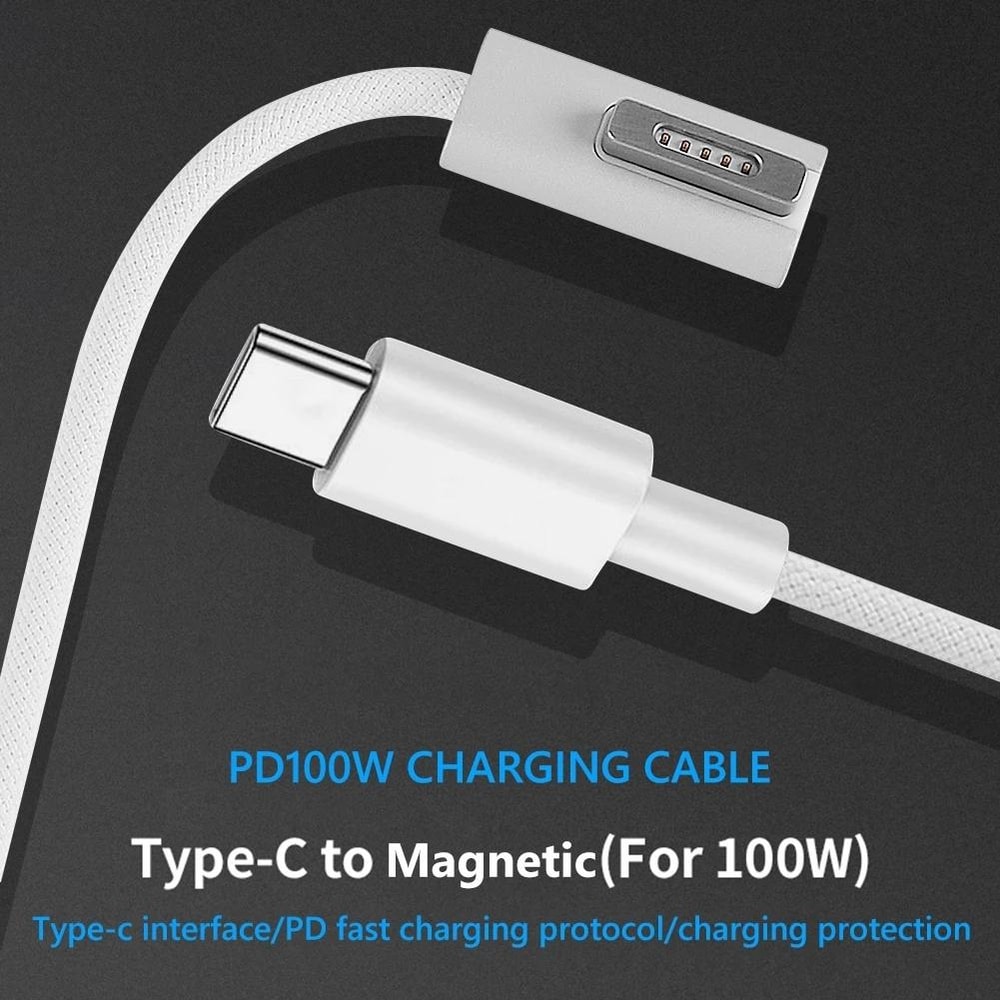 MagSafe 1 to USB-C PD Fast Charging Cable L Shaped for MacBook Air Pro