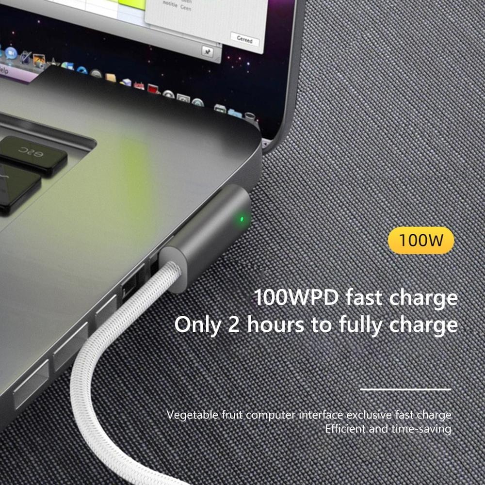 MagSafe 1 to USB-C PD Fast Charging Cable L Shaped for MacBook Air Pro