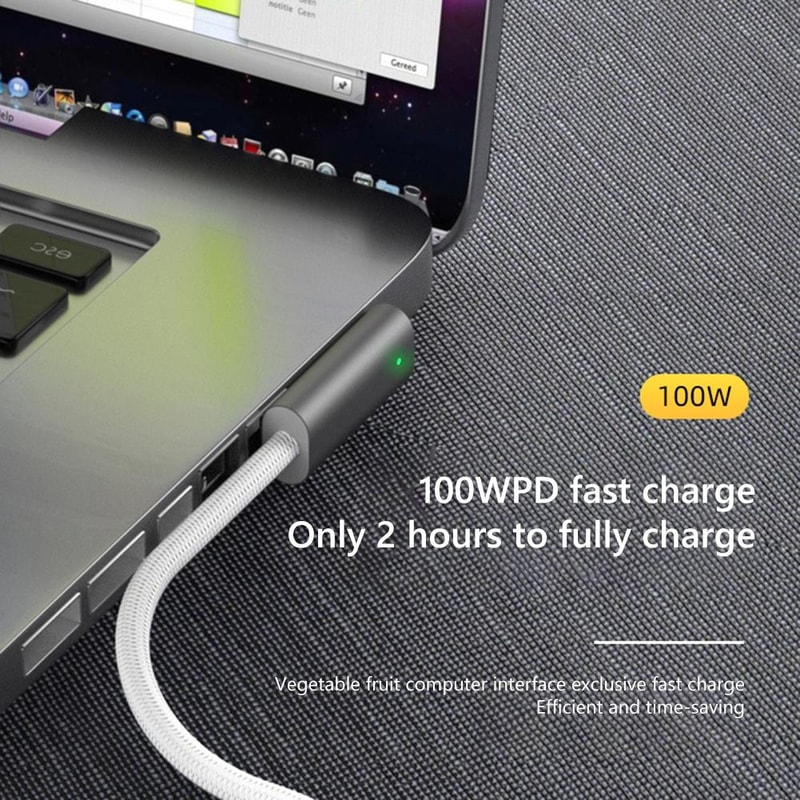 MagSafe 1 to USB-C PD Fast Charging Cable L Shaped for MacBook Air Pro