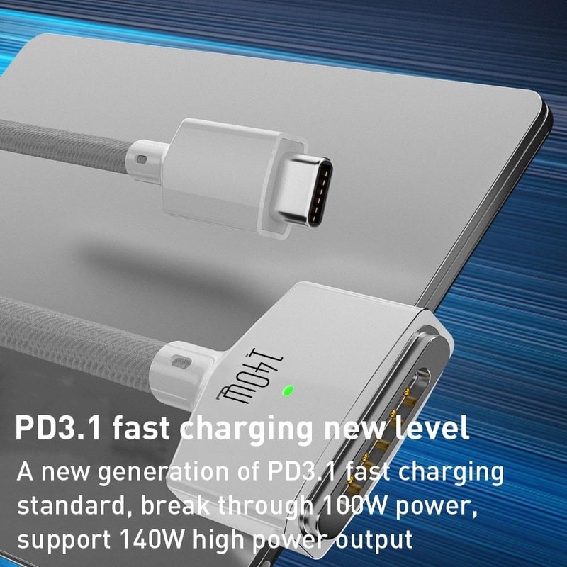 USB-C to MagSafe 3 Fast Charging Cable 2m PD 3.1 for MacBook Pro