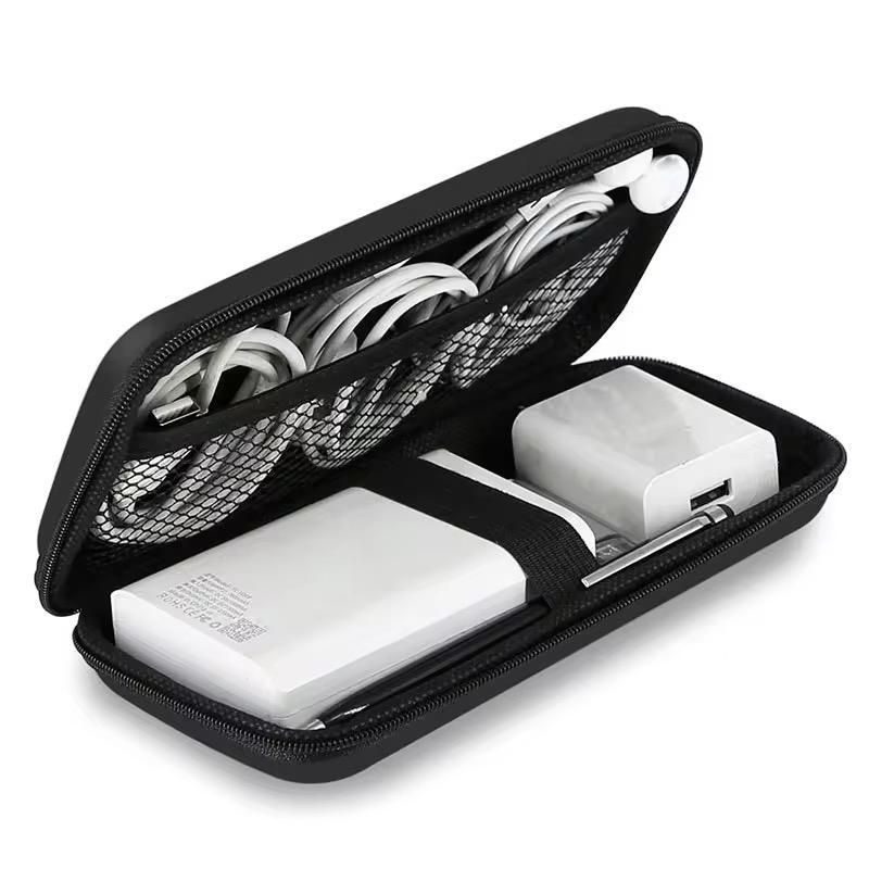 EVA Cable Organizer Bag Portable Travel Storage Case for Electronics Accessories