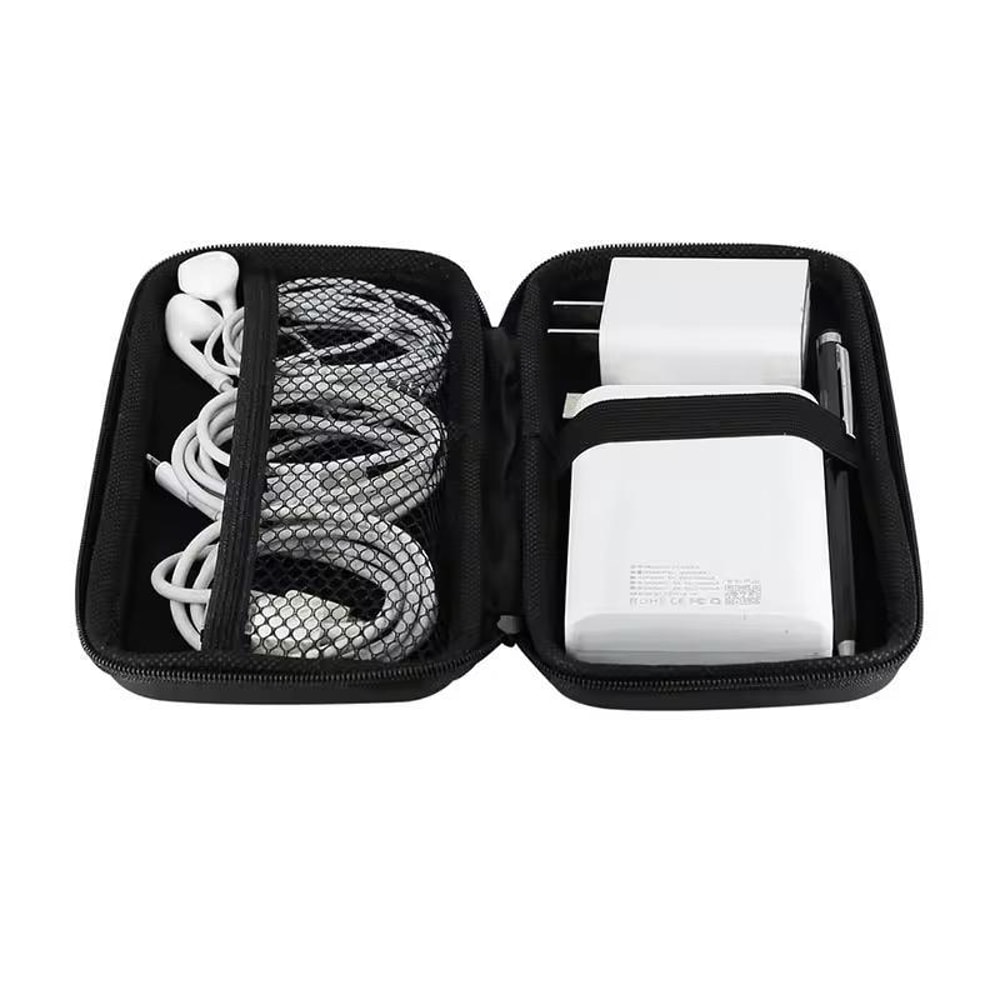 EVA Cable Organizer Bag Portable Travel Storage Case for Electronics Accessories