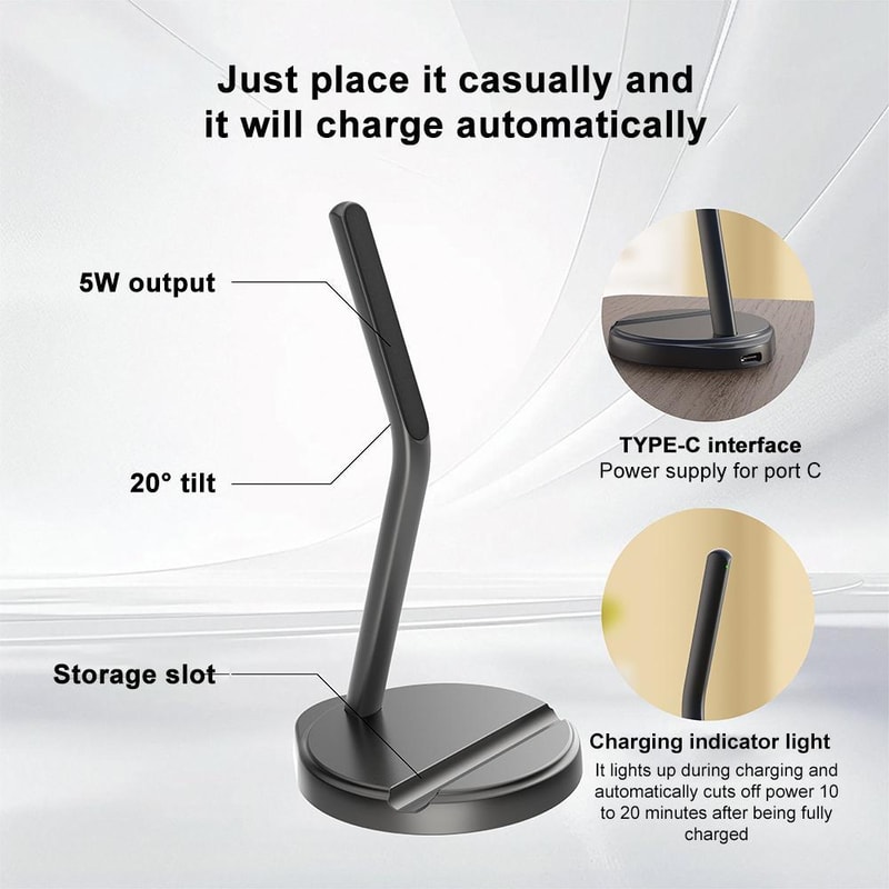 Apple Pencil Magnetic Charging Dock & Stylus Holder for iPad