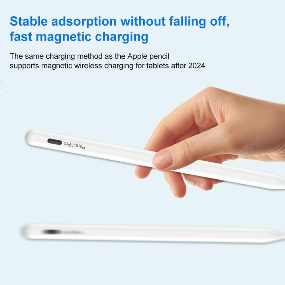 RedPepper P25 Pro iPad Stylus Pen Magnetic Charging Palm Rejection Capacitive Stylus (White)