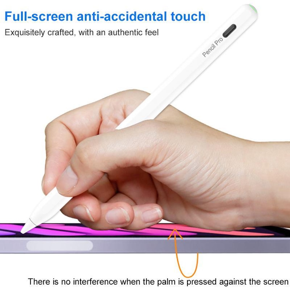 RedPepper P25 Pro iPad Stylus Pen Magnetic Charging Palm Rejection Capacitive Stylus (White)