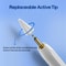 JR-X9S Active Stylus Pen for iPad with Palm Rejection, Tilt Sensitivity & Aluminum Alloy Body