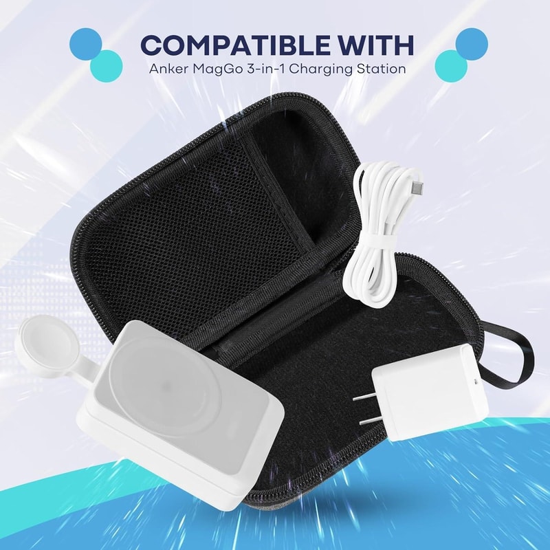 Anker MagGo Case 3 in 1 Wireless Charger Storage Bag Travel Organizer