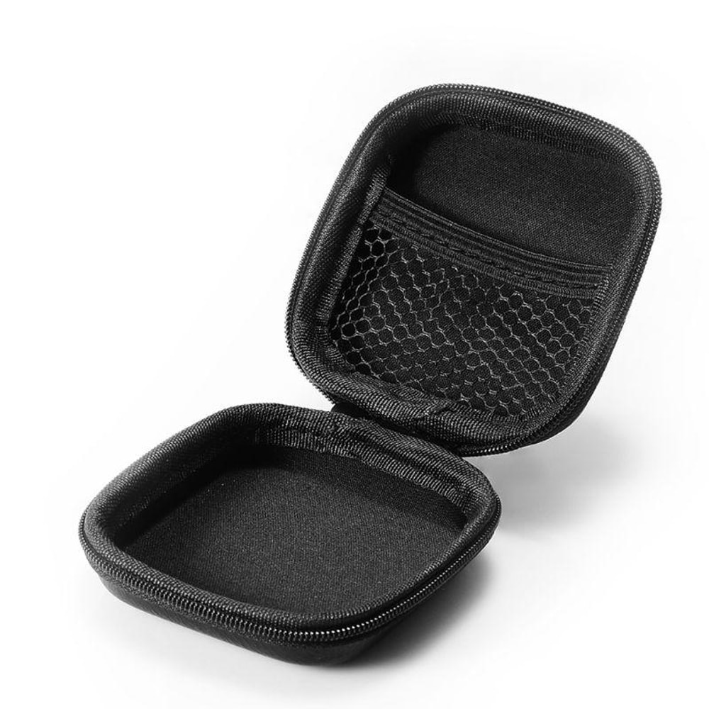 Retro Leather Tech Pouch Cable Organizer Case for Earphones and Travel Accessories