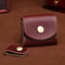Vintage Leather Headphone Case Mini Portable Earbud Storage Pouch