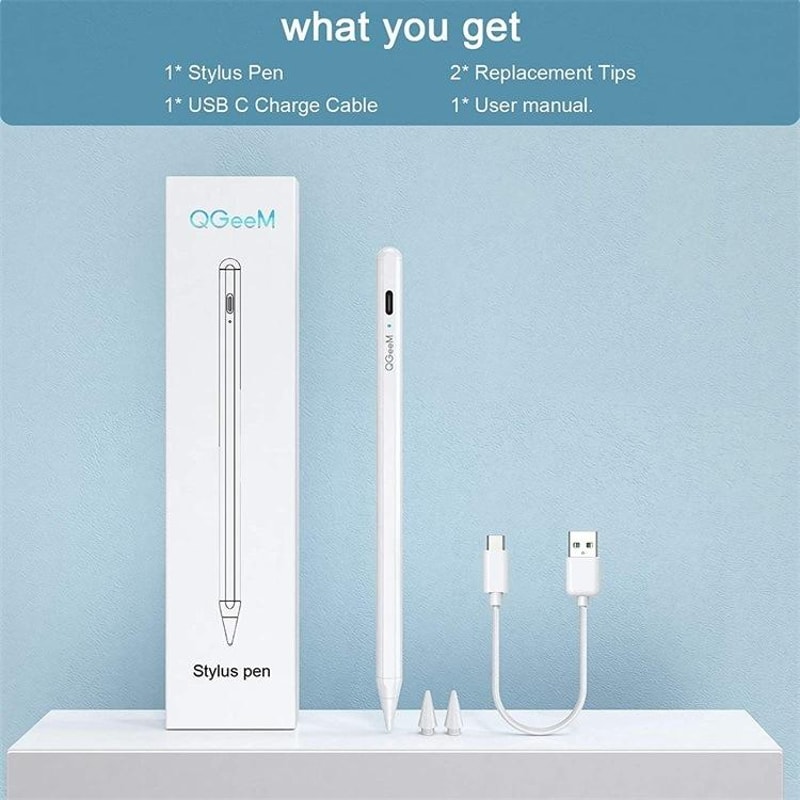 Precision iPad Stylus Pen with Palm Rejection Fast Charging Active Stylus