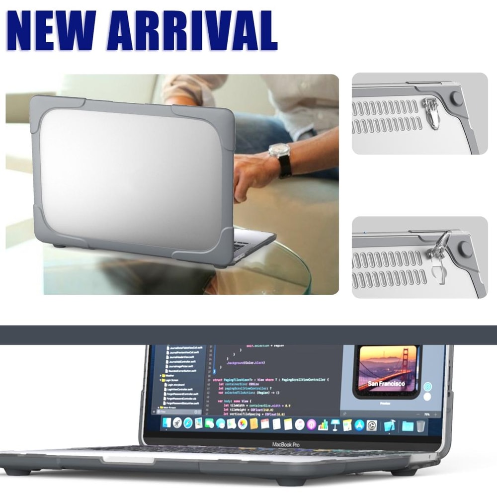 MacBook Pro Shockproof Protective Case & Organizer Storage Bag Water Resistant Laptop Sleeve