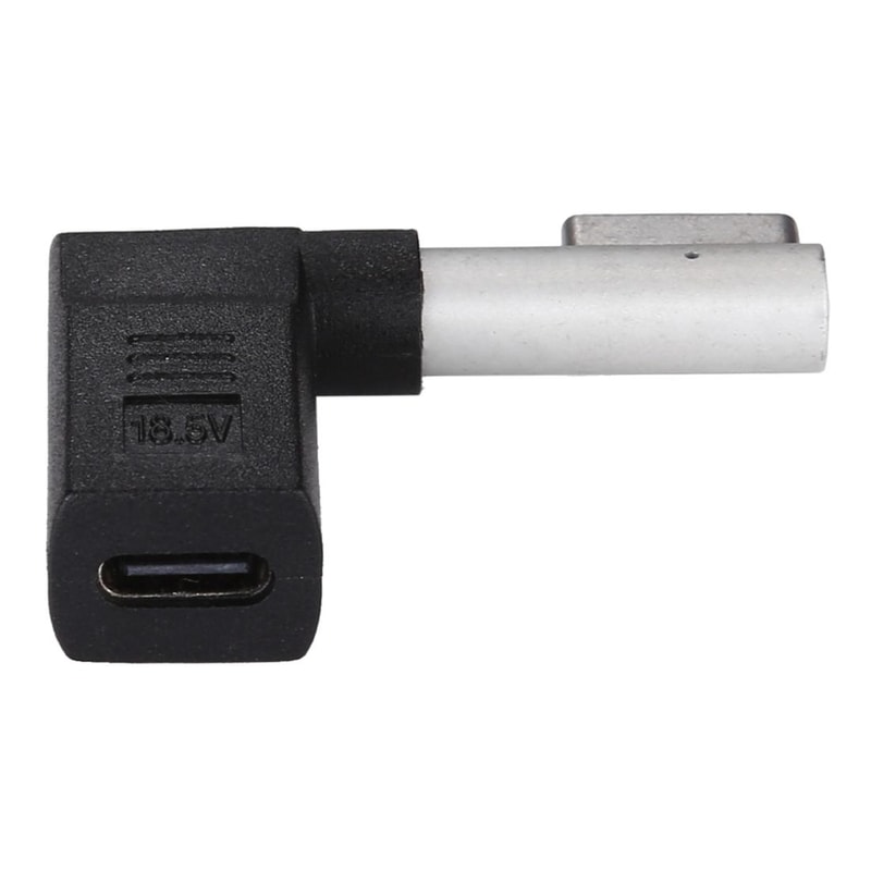 USB-C to MagSafe 1 L-Shaped Charging Adapter Type-C Female Converter for MacBook MagSafe Charging