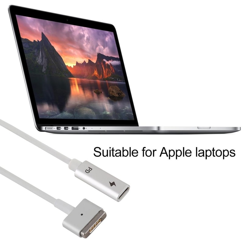 MagSafe 2 to USB-C PD Charging Adapter T-Shaped Converter for MacBook