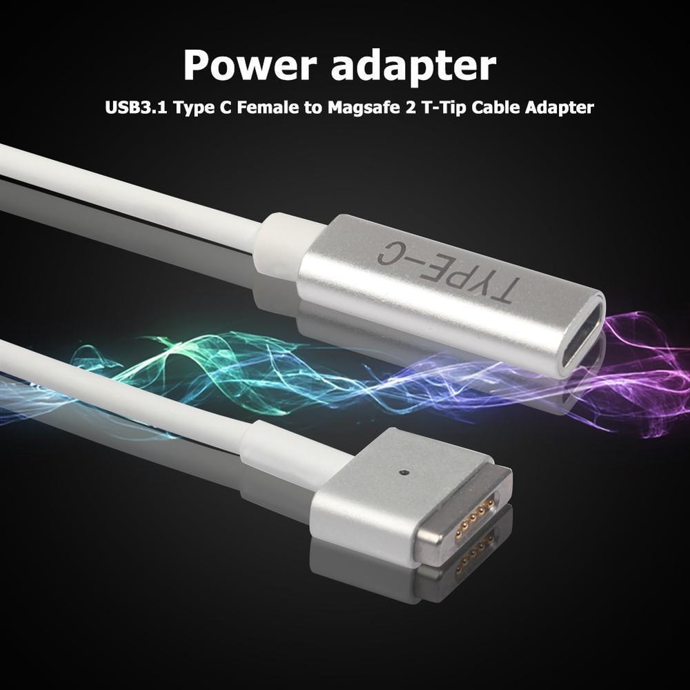 MagSafe 2 to USB-C PD Charging Adapter T-Shaped Converter for MacBook