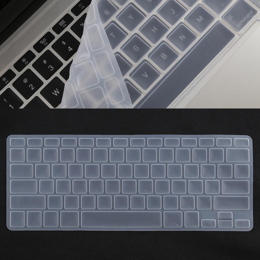 Ultra Thin Silicone Keyboard Protector for MacBook Pro 13–15 & Air 13 Dust Proof Cover Film