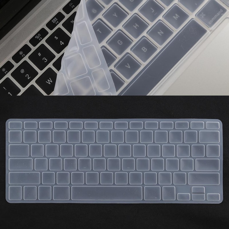 Ultra Thin Silicone Keyboard Protector for MacBook Pro 13–15 & Air 13 Dust Proof Cover Film