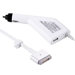 magsafe 2 car charger for macbook 16.5v 3.65a with usb port 1.7m cable