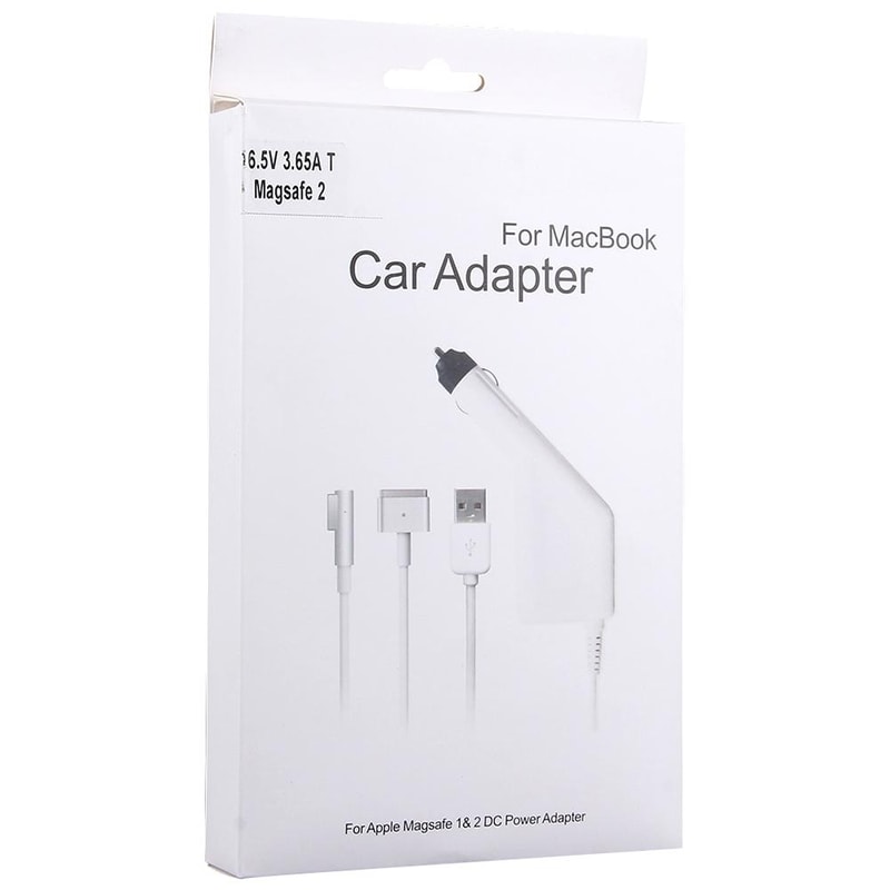 MagSafe 2 Car Charger for MacBook 16.5V 3.65A with USB Port 1.7m Cable