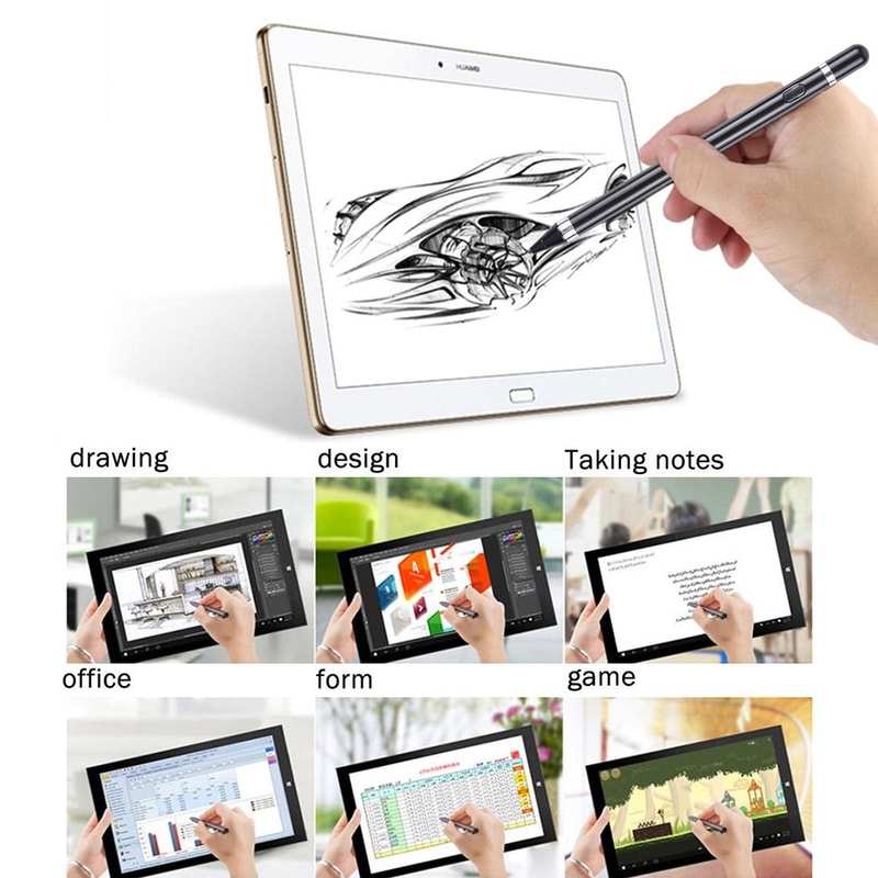 Rechargeable Capacitive Stylus Pen 2.3mm Fine Tip for Tablets & Phones