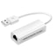 USB 2.0 Fast Ethernet Adapter White – USB to LAN Converter for Stable Wired Internet Connection