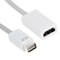 Mini DVI to HDMI Adapter for MacBook Pro Plug and Play Video Converter White