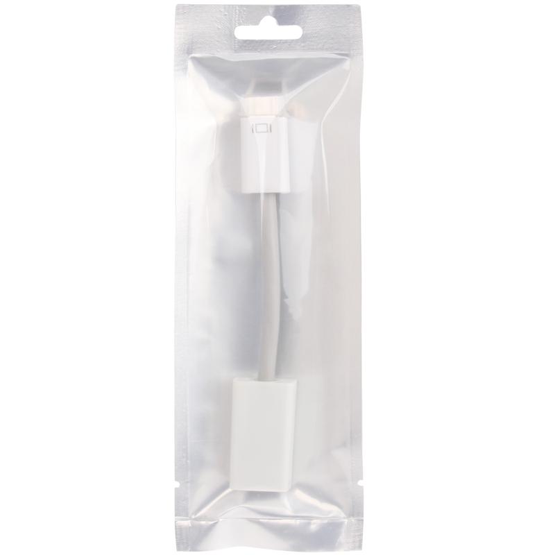 Mini DVI to HDMI Adapter for MacBook Pro Plug and Play Video Converter White