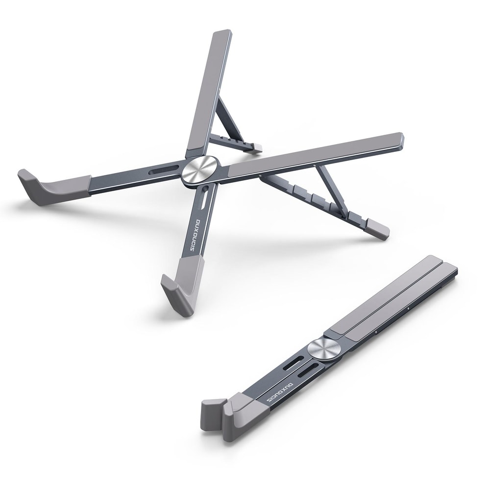 Foldable X-Shaped Aluminum Laptop Stand Adjustable Portable Ergonomic Stand