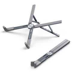 foldable x-shaped aluminum laptop stand adjustable portable ergonomic stand