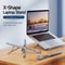 Foldable X-Shaped Aluminum Laptop Stand Adjustable Portable Ergonomic Stand