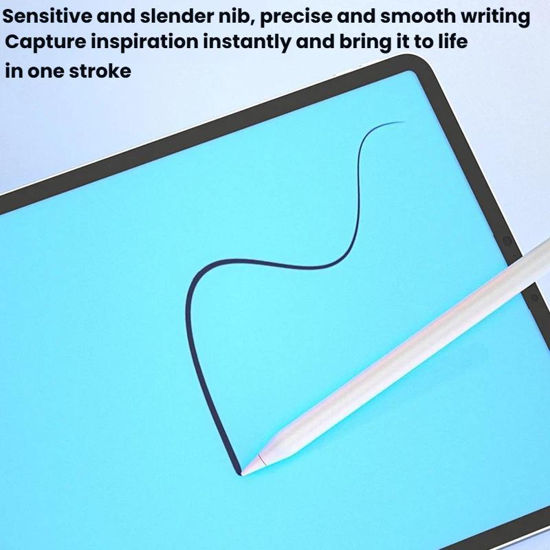 Active Capacitive Stylus for iPad Pressure & Tilt Sensitive Pen with LED Power Indicator
