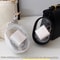 Transparent Cable Organizer Pouch Set with Keychain Earphone Storage Case for Chargers and Accessories