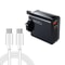 65W GaN charger PD 65W charger USB-C charger with QC4.0 fast charger, Type-C cable, UK Plug for Laptop & Phone