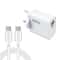 65W GaN charger PD 65W charger USB-C charger with QC4.0 fast charger, Type-C cable, UK Plug for Laptop & Phone