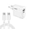 65W GaN PD USB-C Fast Charger EU Plug with QC4.0 Cable