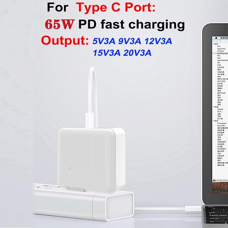 65W GaN PD Fast Charger USB-C QC4.0 UK Plug for MacBook, Laptop & Phone