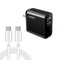 GaN PD 65W Fast Charging USB-C Wall Charger with QC4.0 and Type-C Cable