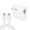 GaN PD 65W Fast Charging USB-C Wall Charger with QC4.0 and Type-C Cable