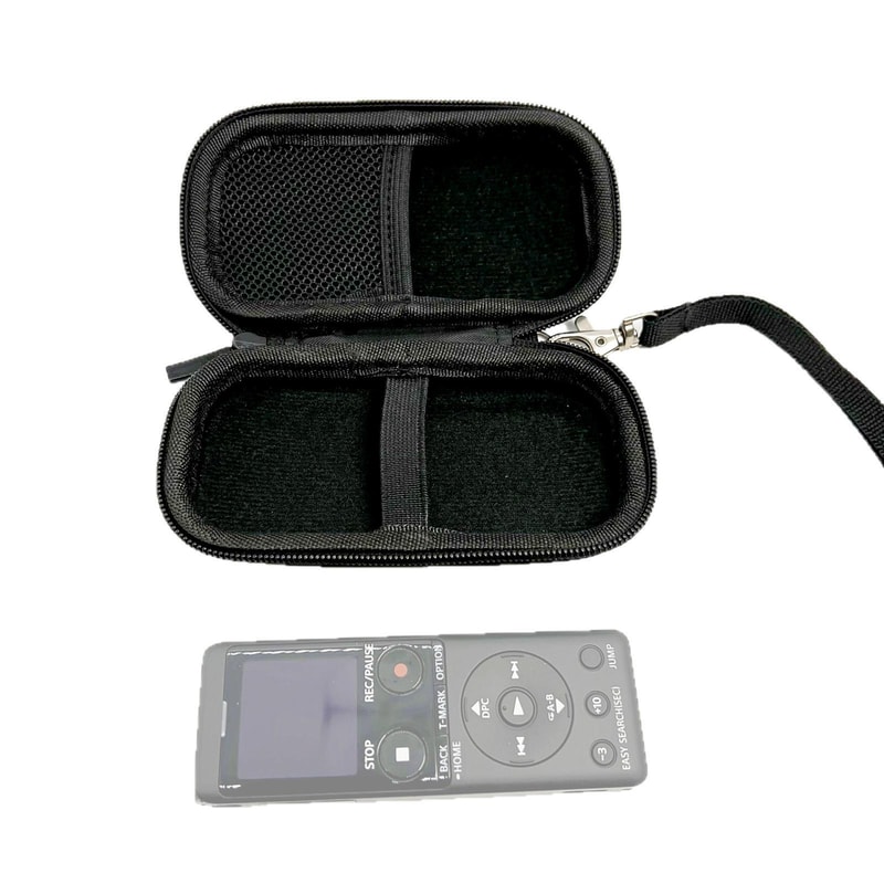 EVA Hard Shell Voice Recorder Storage Case for Sony ICD-UX570 PX370 Portable Recording Pen Organizer