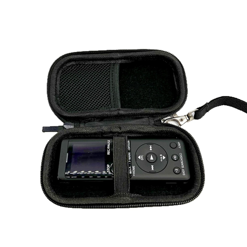 EVA Hard Shell Voice Recorder Storage Case for Sony ICD-UX570 PX370 Portable Recording Pen Organizer