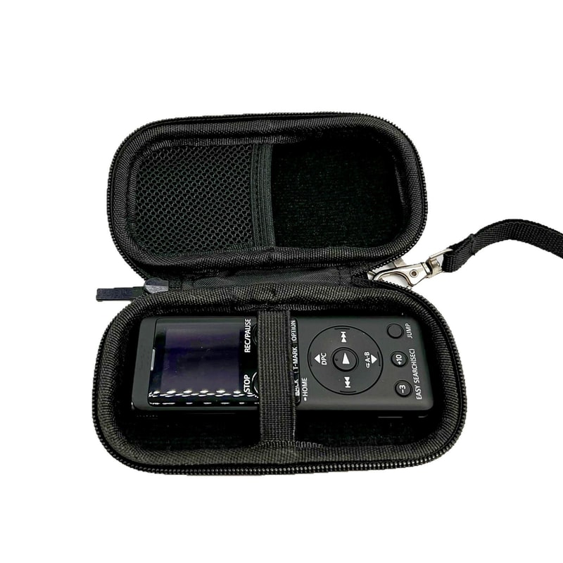 EVA Hard Shell Voice Recorder Storage Case for Sony ICD-UX570 PX370 Portable Recording Pen Organizer