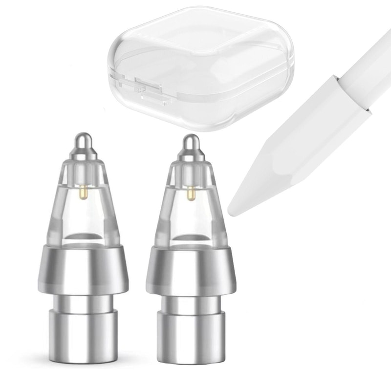 AhaStyle WG155 Metal Replacement Pen Tip for Apple Pencil Pro USB-C 2 1 Durable Stylus Upgrade
