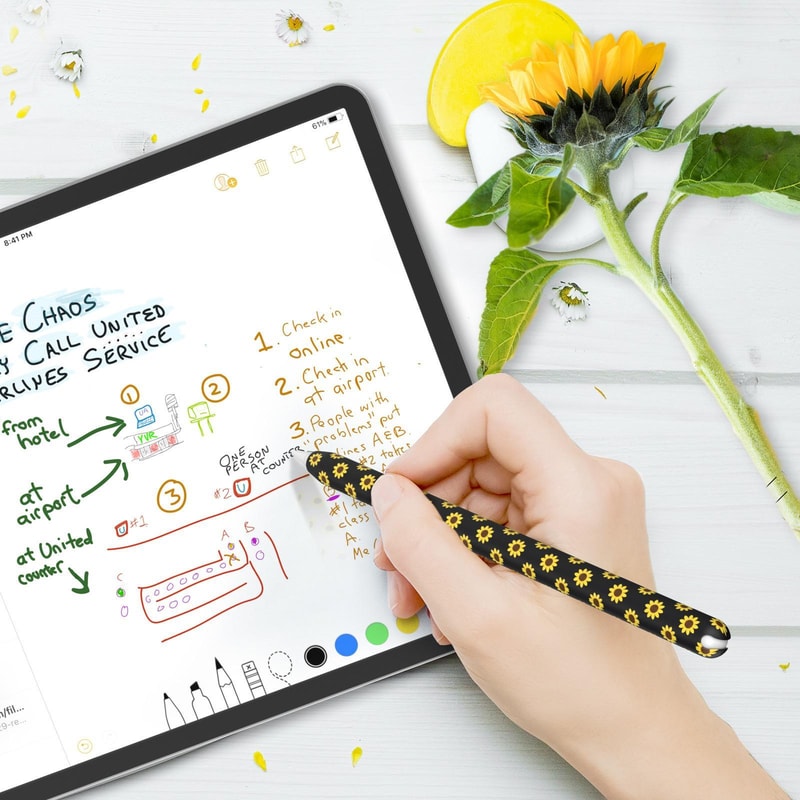 AhaStyle Silicone Protective Case for Apple Pencil Pro & 2 Lightweight Grip Cover